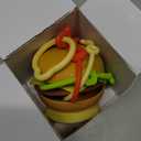Aprilwolf Hamburger Suction Cup Toys Holder for High Chair, Stroller Baby Toys 6-12 Months & Toddlers, 3 Tethers Keep from Falling, Great for Restaurant & Car Seat Airplane Travel