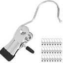 24 Pack Hanger Clips, Multi Function Clip Hooks, Laundry Hanging Hooks Clips, Clothes Clips, Closet Hangers, Boot Clips, Sock Clips, Hat Clips, Glove Clips, Trouser Clips, Towel Pins