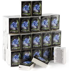 100 Pcs Bulk Memorial Facial Tissue Travel Packs,Funeral Tissues Packs Funeral Favor for Guests A Memorial Service,Dont Forget Me Pocket Tissues Celebration of Life Favors Ideas Funeral Decorations
