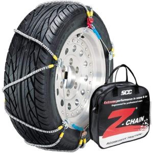 SCC Z-575 Z-Chain Extreme Performance Cable Tire Traction Chain - Set of 2,Silver