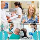 Vesici 24 Pcs Dental Assistants Week Gift 14.2oz Thank You Gifts Tumbler with Lid and Straw Dental Assistants Appreciation Party Favors Decorations Plastic Reusable Tumbler for Women Men Coworker