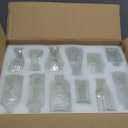 24Pcs Glass Bud Vase Set,Small Flower Vase for Tables Centerpieces Decor, Mini Vintage Clear Vase for Home,Wedding,Party Decorations