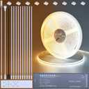 24V CCT COB LED Under Cabinet Strip Lighting 32.8ft, 2700K-6500K Cuttable LED Tape Light CRI 93 with Remote Controller and Power Supply for Kitchen Bookcase Shelf Display Room