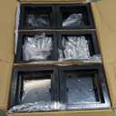 GreenLighting Modern Solar Post Cap Lights Fits 4x4 Wood, 4x4 & 5x5 PCV/Vinyl Outdoor Solar Powered Light, Fence Post, Landscaping, Deck, Garden- Bright LED, Waterproof Black 12 Pack