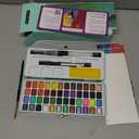 ARTISTRO Watercolor Paint Set, Vivid Colors in Portable Box, Palette set, Including Metallic and Fluorescent Colors. Perfect Travel Watercolor Set for Artists, Amateur Hobbyists and Painting