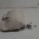 Pinch Pleated Linen 96 Inch Curtains 100 Inch Width for Living Room Divider Light Filtering Thick Beige Linen Extra Wide Patio Curtains for Sliding Door Balcony Floor to Ceiling Window 1 Panel