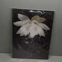 Zen Wall Art, White Lotus Flower Canvas Art Print for Spa Bathroom Decor, Modern Calming Floral Pictures Wall Decor, Calming Water Painting Framed Artwork for Yoga Meditation Room Decor 18x24 Inches