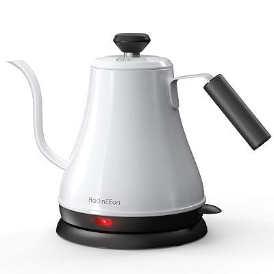 HadinEEon Electric Gooseneck Kettle, White 
