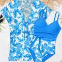 BAVADER Girls Swimsuit Cutout One-Piece Bathing Suit V-Neck Swimsuits for Teens Cute Swimwear with Drawstring Cover Up 13-14y