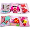 Valentines Day Gifts 6 PCS Wooden Puzzles