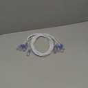 Monoprice Cat6A Ethernet Network Patch Cable - 30 Feet - White | 5-Pack, 10G - SlimRun Series