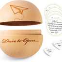 2 x Personalized I Love You Emotional Present Unique Graduation Gift for Son Teen Adult,Christmas Valentines Birthday Gifts for Son from Mom Dad Mother Father,Wooden Round Box with Funny Cards & Coin