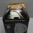 OVENTE Electric Kettle, 1.7L Fast Boiling Water Heater for Coffee or Tea, BPA Free with Water Level Gauge, Auto Shut-Off, Boil-Dry Protection, Indicator Light and Removable Filter, White KP72W