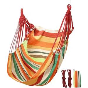 Dorm Hammock Chair | Portable Hanging Chair Hammock,Max 500 Lbs College Students Canvas Hammock,Bedroom Hammock Chair,Outdoor Large Hammock Chair for Patio and Dorms