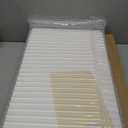 Home Bath Stone Mat 24"x16" (2-Pack) Quick-Dry, Non-Slip Diatomaceous Earth Mat, Stylish & Absorbent, White Straight