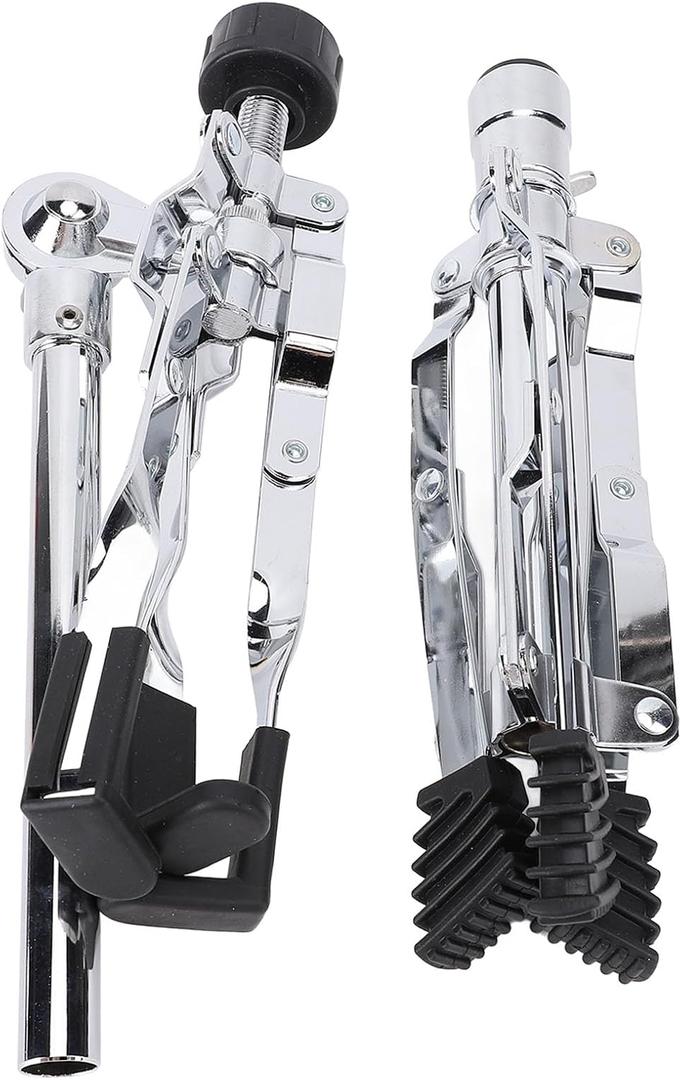 plplaaoo Snare Drum Stand Adjustable Height Portable Tripod Double Support Sturdy Stainless Steel Drum Practice Pad Stand for Live Performances Studio Practice