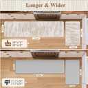 KIMODE Kitchen Anti Fatigue Mats, Farmhouse Abstract Kitchen Rugs Sets of 2
