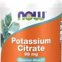 NOW Foods Supplements, Potassium Citrate 99 mg, Supports Electrolyte Balance and Normal pH*, Essential Mineral, 180 veg Capsules (EXP 06/01/27)