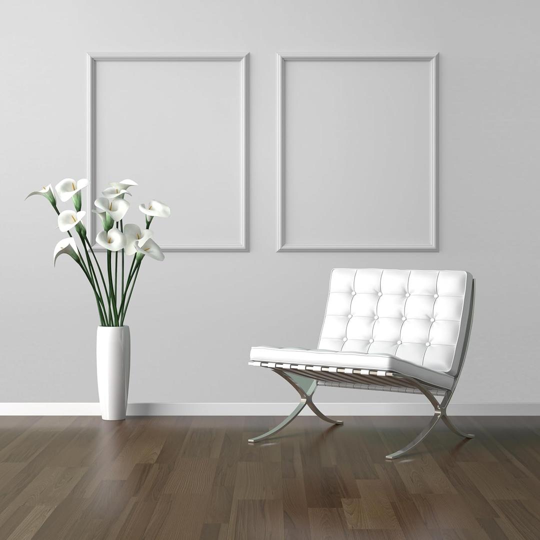 Yuzzy 2 Set Peel and Stick Wall Molding Trim Kit, 16" x20" Premade Wainscoting Panels, Self Adhesive Moulding Panel for Interior Walls Picture Frame