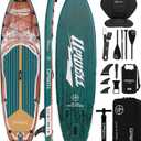 UPWELL 11'6"×35" Extra Wide Inflatable Paddle Board, Stand Up Paddle Board with Kayak Seat, Sup Paddle Boards for Adults, Sequoia Green