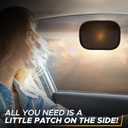 2 x EcoNour Miniature Static Cling Window Shade for Car Sun Visor (2 Pack) | Windshield Sun Shade Static Cling for Driving Glare Shield | Cling Car Shade for Windshield | Sun Glare Protection Accessories