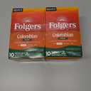 2 x Folgers Colombian Decaf Coffee, Medium Roast, Keurig K-Cup Pods, 10 Count Box