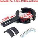 Motorcycle Spotlight Mount Brackets, Motorbike Tube Clamp Turn Signal Mounting Clamp Fog Light Holder for 1.5"-2.36" ATV UTV Roll Bar (2 Pcs)