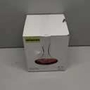 Wine Decanter, 1100ml /37.2oz Red Wine Decanter, Hand Blown Lead-Free Crystal Wine Carafe, Small Decanter for White and Red Wine, Elegant Design Easy Pour, Wine Gifts for Christmas (Transparent)