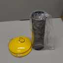 Kingsyard Finch Feeders for Outdoors Hanging, Metal Mesh Tube Bird Feeder for Nyjer/Thistle Seed, 2.5 lbs Large Capacity (Yellow)