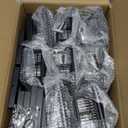 EXCMARK 4x4 Solar Post Cap Lights, 8 Pack Fence Deck Post Lights Outdoor Solar Powered Waterproof with Two Light Modes Warm&Cool White for Garden Patio Decor.(Classic Black, 8)