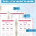 2 x 2026 Planner, Monthly Weekly & Daily Planner, Use Now to Aug 2026, 15 Months Hardcover Academic Agenda Yearly Planner 2026 with Monthly Tab, Notes Pages, Back Pockets, for Women Teacher Student, 6.1" * 8.3" (Colorful Waterink A)