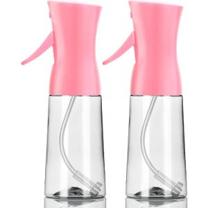 Spray Bottle,Fine Mist Spray for Hair,Ultra-Fine Continuous Spray Bottle for Skincare,Plant Care,Pet Grooming,Cleaning, Refillable Spray Container,Christmas Gift (2Pcs Light Pink)