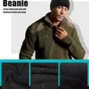 Warm Fleece Beanie Soft Skull Cap Lightweight Watch Caps Winter Hat for Men and Women (Black)