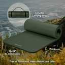 Retrospec Solana Yoga Mat 1" Thick w/Nylon Strap for Men & Women - Non Slip Exercise Mat for Home Yoga, Pilates, Stretching, Floor & Fitness Workouts