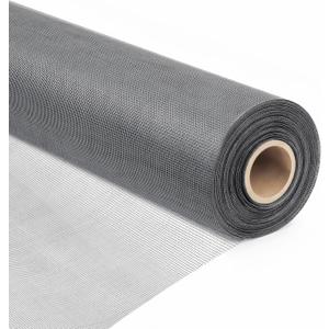 Fiberglass Window Screen Roll 48” x 100’ Easy to Use Grey Replacement Window Screens for House Windows or Door
