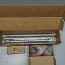 Antique Silver Curtain Rod 32 to 58 Inch (2.6-4.8 ft), 7/8 Curtain Rods for Windows 20 to 54 Inch, Telescoping Splicing Drapery Rods with Twisted Cage Finials