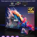 IVANKY 4K Mini DisplayPort to HDMI Cable, 4K@60Hz Thunderbolt 2 to HDMI, Alum Shell & Nylon Braided, High Speed Video & Audio Mini DP to HDMI for MacBook Air/Pro, Surface Pro, Monitor, Projector