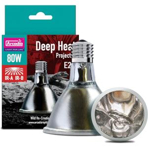 Arcadia Deep Heat Emitter 80watt for Reptile Enclosures