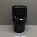 6 Pcs 2 Gallon Black Bucket with Lid and Handle, Large Plastic Storage Paint Pail Brine, Fermenting for Beer, Wine or Any Other Fermented Beverage