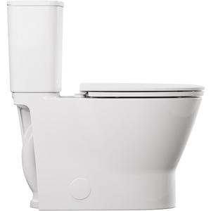 American Standard 252AA898.020 Cadet Aspirations Two-Piece Toilet with Slow-Close Seat, Elongated Front, Chair Height, Right Hand Flush, White, 1.28 gpf