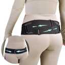 Back Brace and Sacroiliac Hip Belt for Women and Men, Narrow Breathable Mesh Lumbar Back Support Belt That Alleviates Sciatic, Pelvic, Lower Backs and Sacral Nerve Pain Caused by Si Joint Dysfunction (Black, X-Large) (XL)