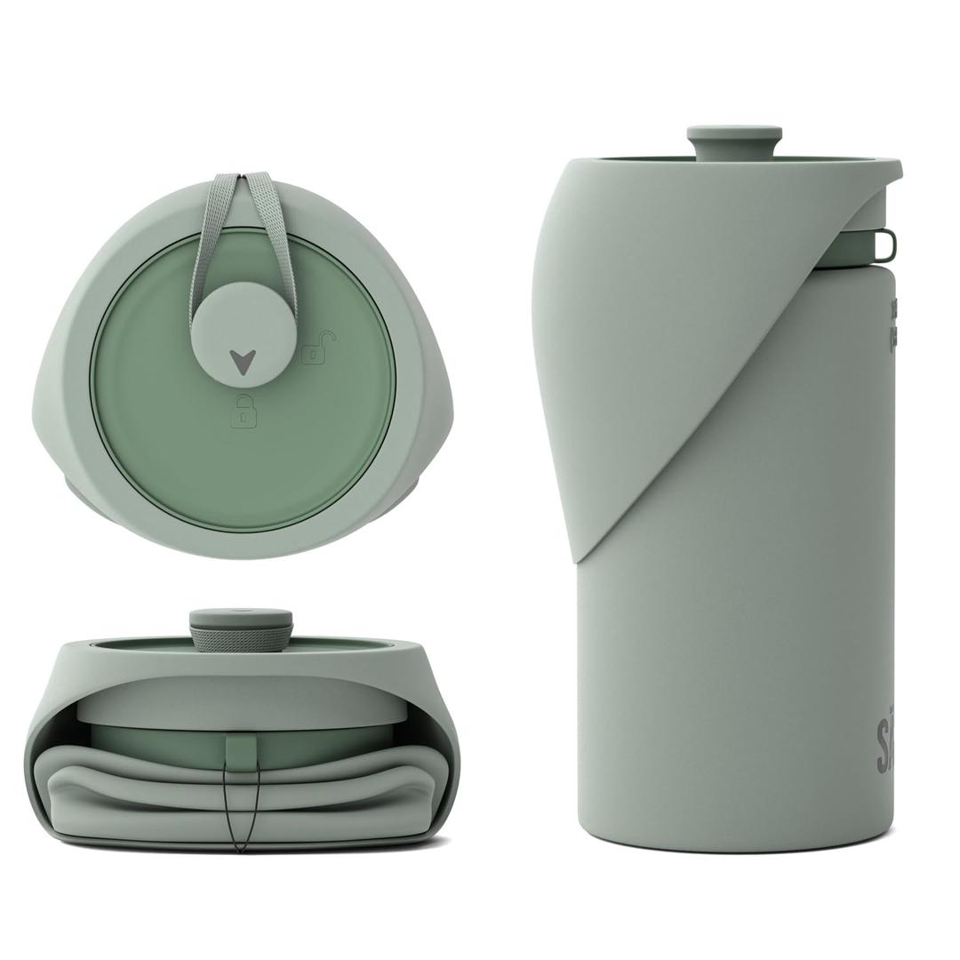 SÄKER Portable Dog Water Bottle, Collapsible Water Bottle for Dogs Perfect for Walking, Hiking and Outdoors | Works as a Portable Water Bowl | Designed in Montreal - 750ml