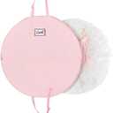 Univivi Tutu Dress Garment Bag, 30 Inch Dance Clothes Bag for Hanging Clothes, Girls Cheer Uniform Bag with Inner Buckle Strap and Handle Strap - Pink