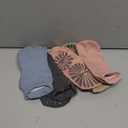 unenow 5 Pairs Pilates Socks for Women Non Slip Socks with Grips for Yoga Hospital Barre Barefoot (One Size, 5 Pairs-dark Grey/Blue/Purple/Pink/Beige)