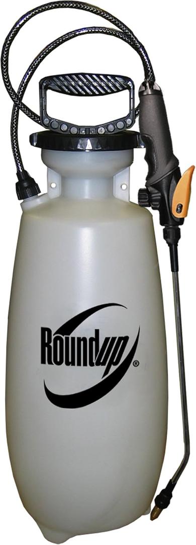 Roundup 190012 3-Gallon Premium Lawn & Garden Sprayer With 3-Nozzle System