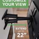 SANUS Premium Full Motion TV Mount for 42"-90" TVs - Sturdy & Smooth Extension, Swivel and Tilt for Big TVs - Universal Design Fits Samsung, LG, Vizio, TCL & More - Easy Installation -OLF22