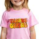 Thanksgiving Shirts for Kids Boys Girls Toddler Funny Turkey Pumpkin Graphic T-Shirt Clothes Tops Tee 2T-8Y (7-8 Years)