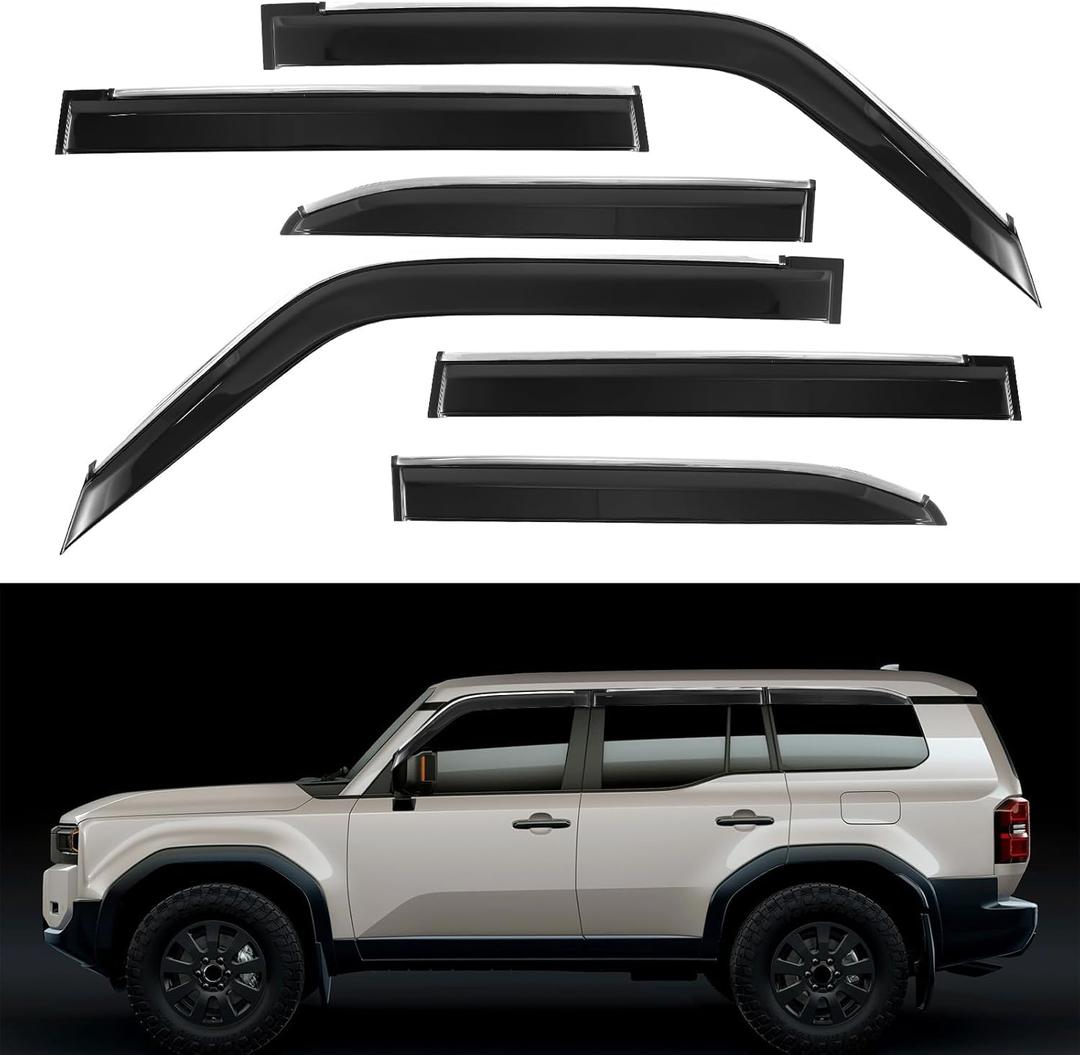 Rain Guards for Toyota Land Cruiser Prado J250/LC250 Window Visors