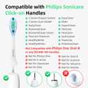 Plaque Control Replacement Heads for Philips Sonicare, Electric Toothbrush Replacement Heads for Adults, White 10 Pack