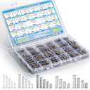 380PCS Stainless Steel Compression Springs Assortment Kit - Small & Tiny Springs with 23 Different Sizes, Metal Compression Springs for Pen Repair, Home DIY, Workshop & Industrial Use